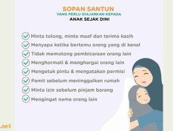 Sopan santun yang perlu diajarkan kepada anak anak